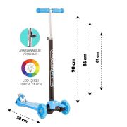 Torutoys Mavi Twist Işıklı Scooter