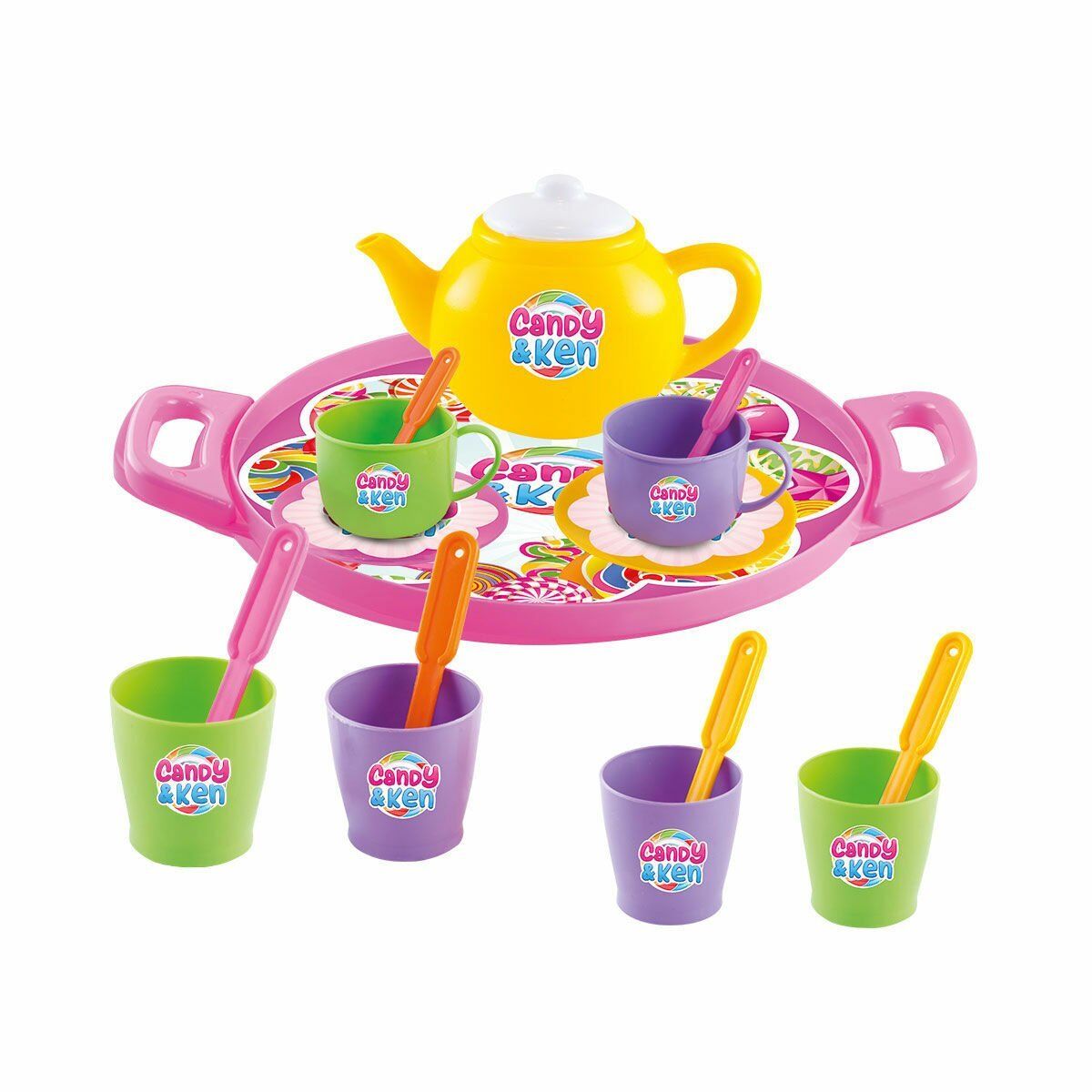 01593 CANDY TEPSİLİ ÇAY SET